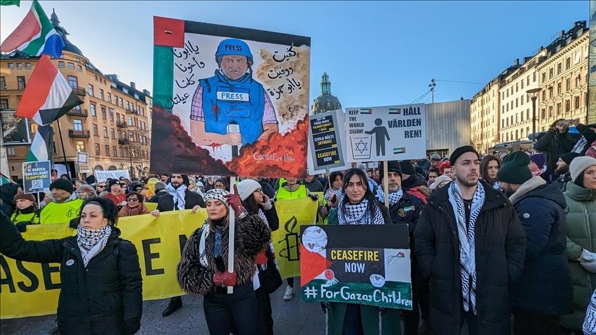 Suède: des milliers de personnes manifestent en soutien à la Palestine dans la capitale Stockholm