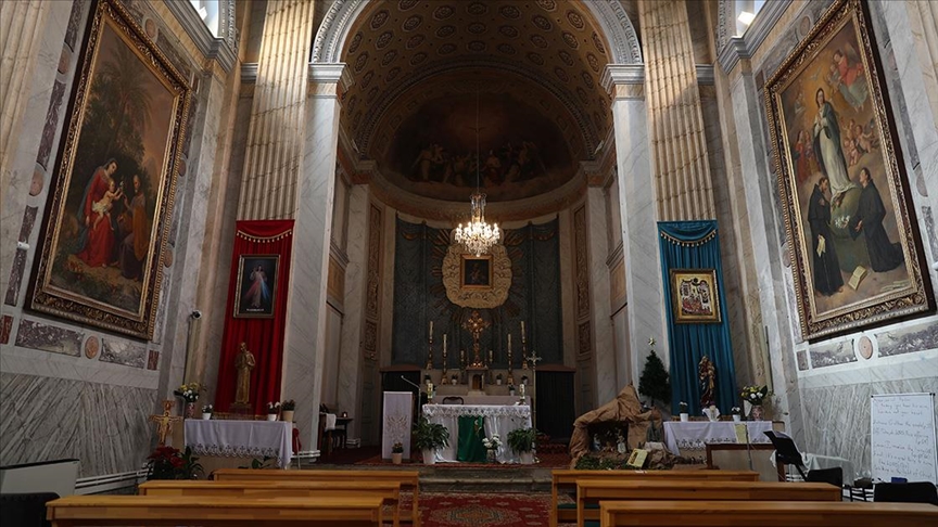 Santa Maria Kilisesi'nde silahlı saldırının gerçekleştirildiği bölüm görüntülendi