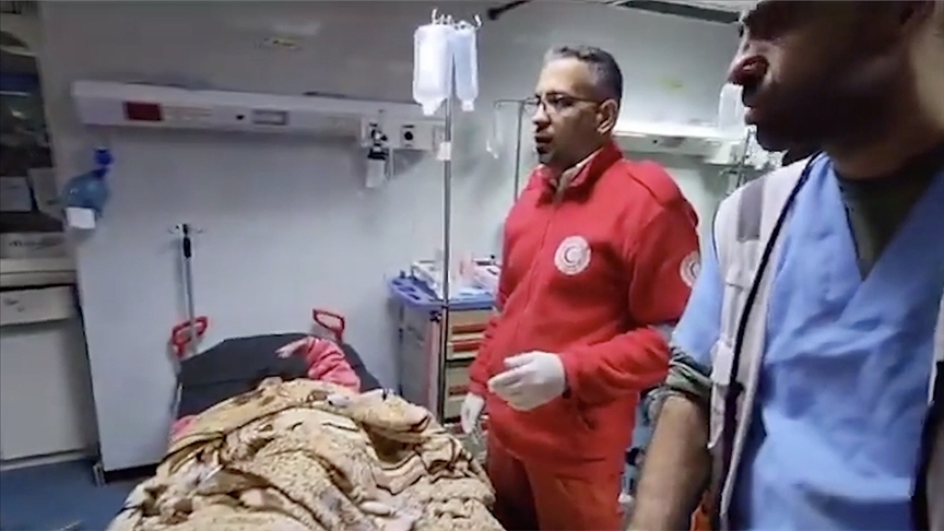 Gazze’deki Emel Hastanesi'nin cerrahi bölümünün çalışmaları oksijen yetersizliği nedeniyle durdu