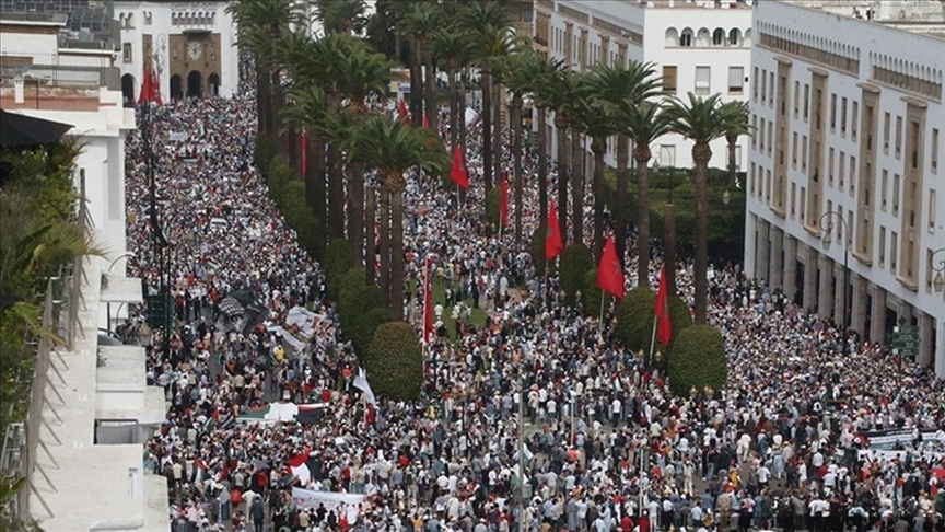 В Марокко прошли демонстрации в поддержку палестинцев