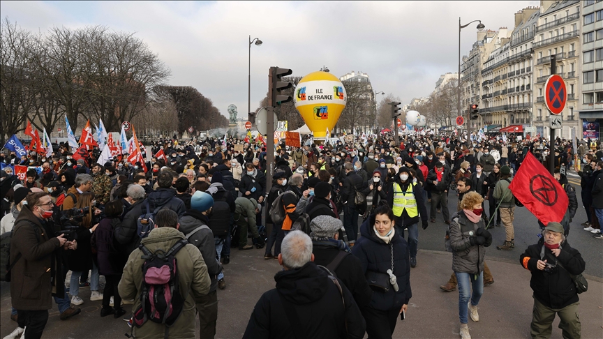 Teachers on strike in France