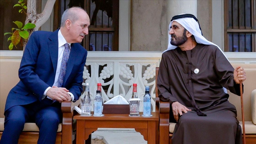 Turkish parliament speaker meets with UAE prime minister