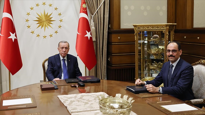 Cumhurbaşkanı Erdoğan, MİT Başkanı Kalın'ı kabul etti