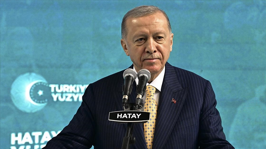 Cumhurbaşkanı Erdoğan: Hatay'ı eskisinden daha görkemli, güvenli bir şehir haline getirinceye kadar bize durmak yok