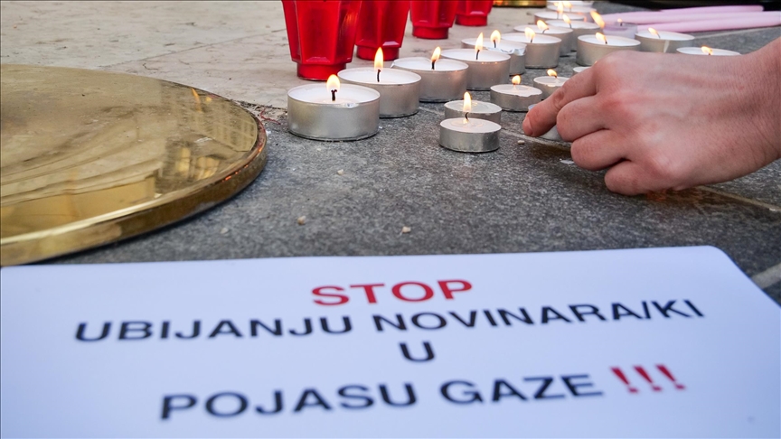 BiH: Novinari u Sarajevu odali počast kolegama ubijenim u Gazi