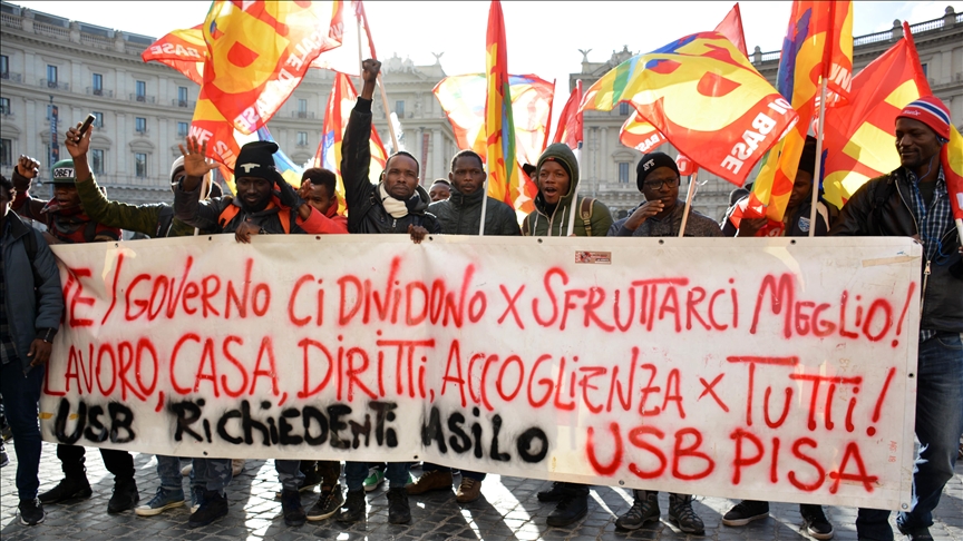 Protest turns violent after migrant found dead in Italian repatriation center