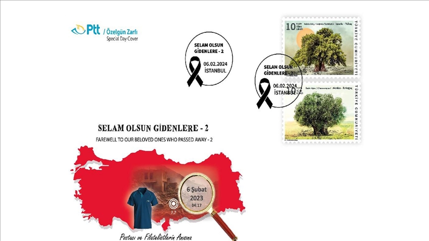 PTT'den 6 Şubat depremleri dolayısıyla "Selam Olsun Gidenlere-2" konulu özel gün zarfı