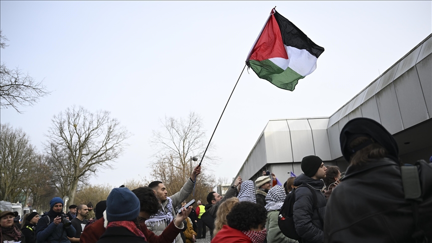 German university students protest Israel’s military assault on Gaza