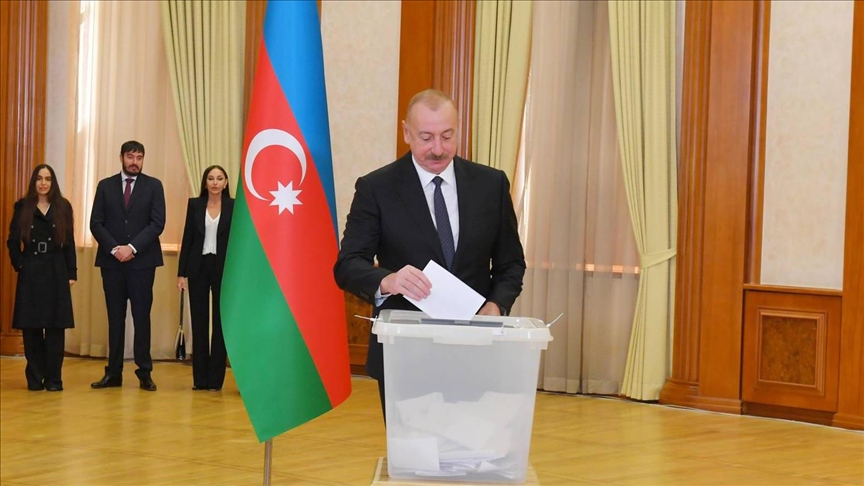 Azerbaijani President Ilham Aliyev cruises to reelection