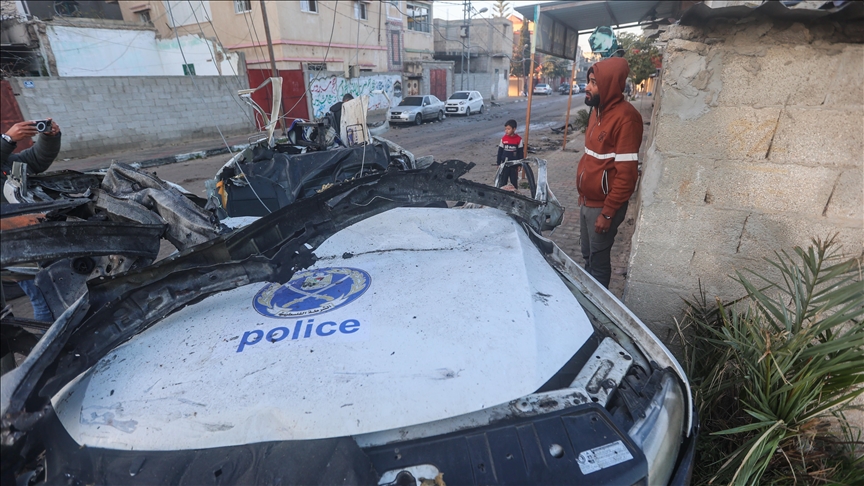 Several dead as Israeli airstrike targets Palestinian police vehicle in Rafah