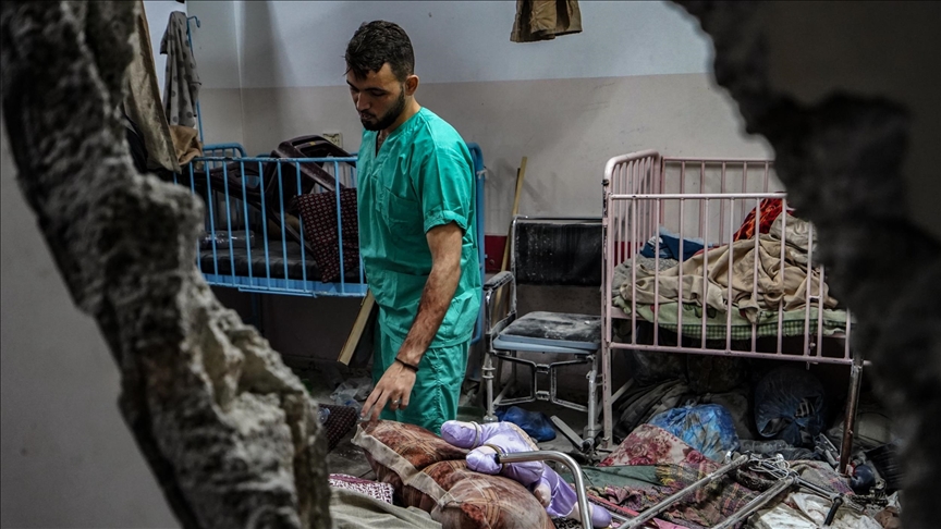 2 killed as Israeli forces shell hospital in Gaza’s Khan Younis