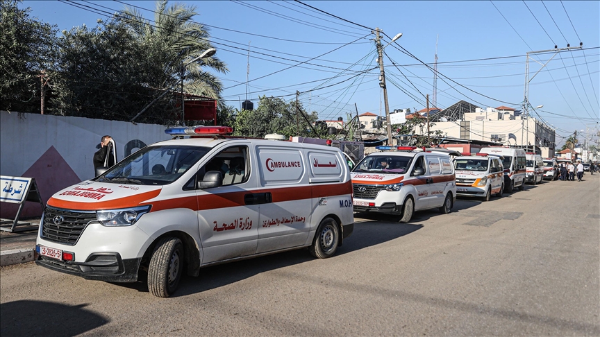 Ambulances face difficulty transporting large number of injured to health facilities in Rafah