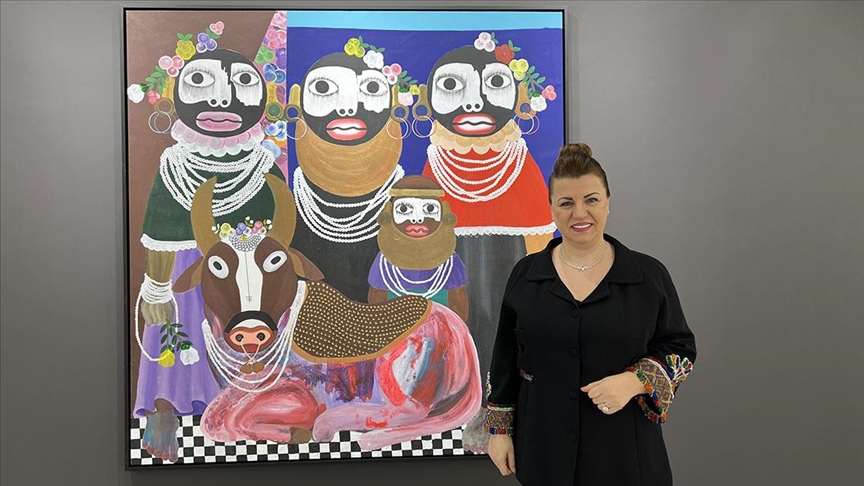 Ganalı ressam Kojo Marfo'nun ilk kişisel sergisi İstanbul'da açıldı