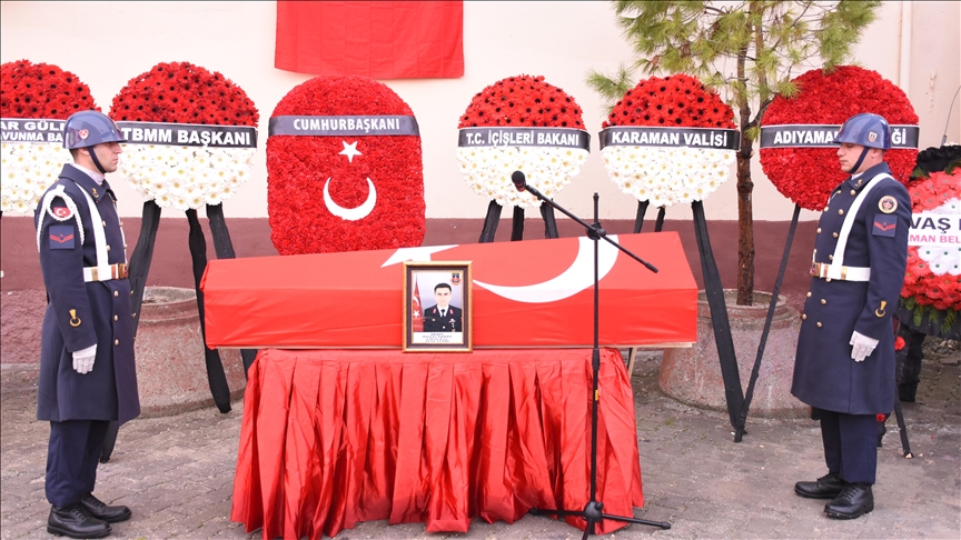 Şehit Uzman Çavuş Ahmet Tuğay Karaman'da son yolculuğuna uğurlandı