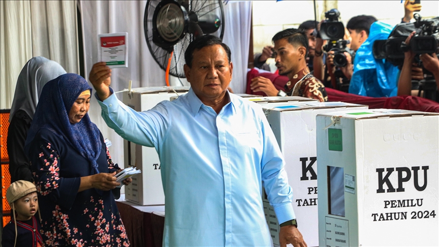Indonesia presidential poll: Subianto delivers victory speech after preliminary results show his win
