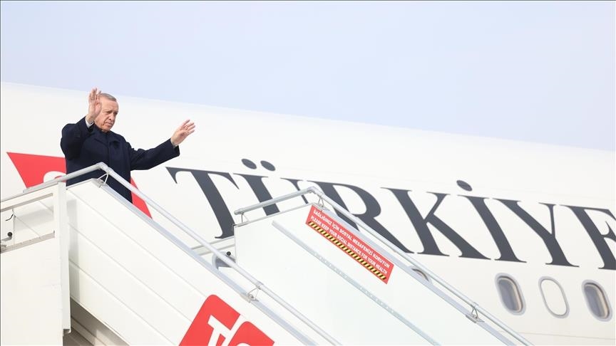 Türkiye’s president sets off for Egypt on official visit