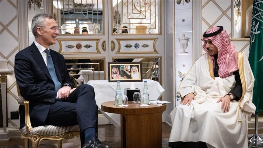 NATO secretary-general meets with Saudi foreign minister