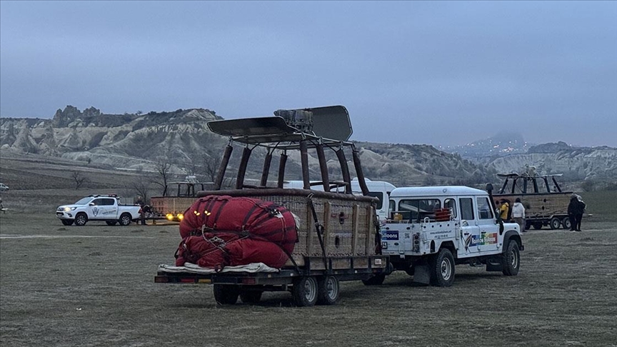 Kapadokya'da sis nedeniyle balon turu yapılamadı