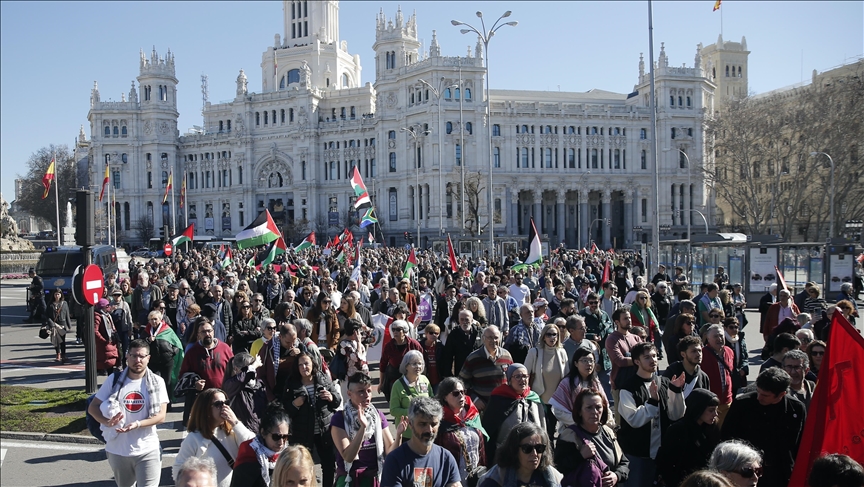 Hundreds of thousands march across Europe to call for immediate cease-fire in Gaza