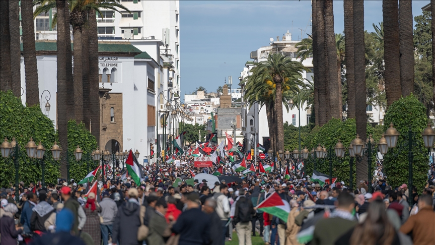 Morocco holds protests in solidarity with Gaza