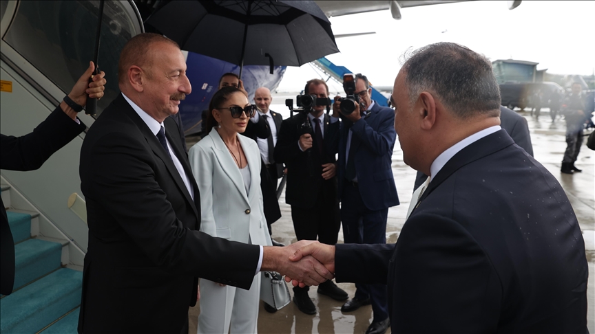 Azerbaijan's president arrives in Türkiye at invitation of his Turkish counterpart