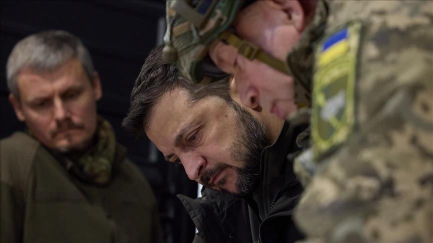 Ukraine’s president visits front-line positions in eastern Kharkiv region