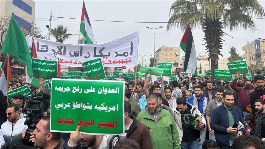 وقفة غضب أردنية بعمّان تنديدا بهجوم محتمل على رفح