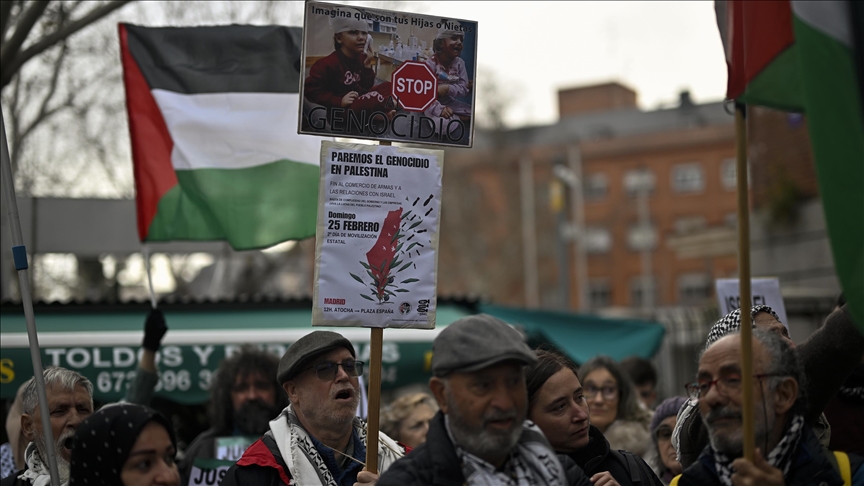 Catholic, Evangelical groups in Spain protest Israeli attacks on Gaza
