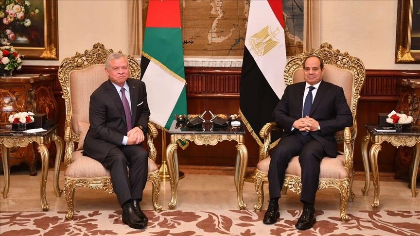 ملك الأردن ورئيس مصر يؤكدان "الرفض الكامل" للتصعيد في غزة