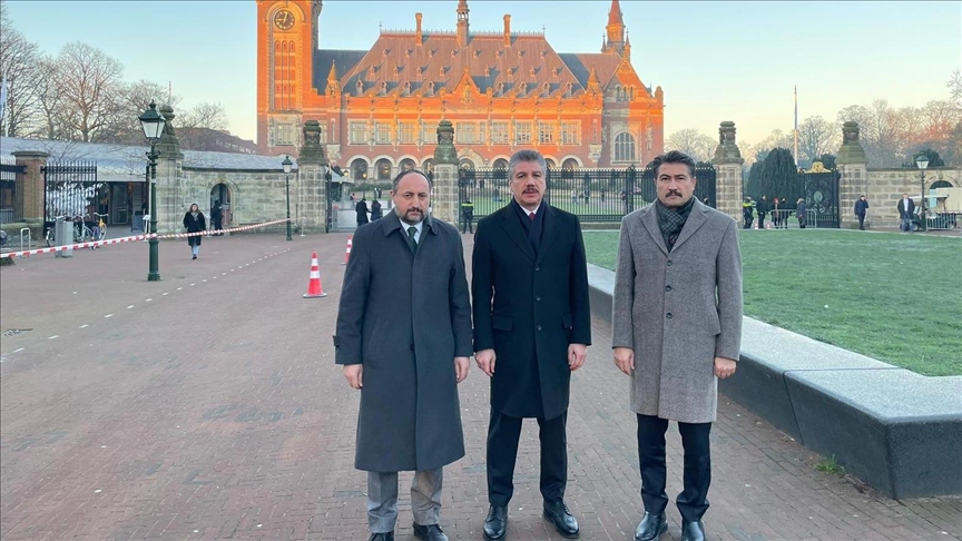 Turkish parliamentary delegation arrives in The Hague to follow Turkish statement at ICJ