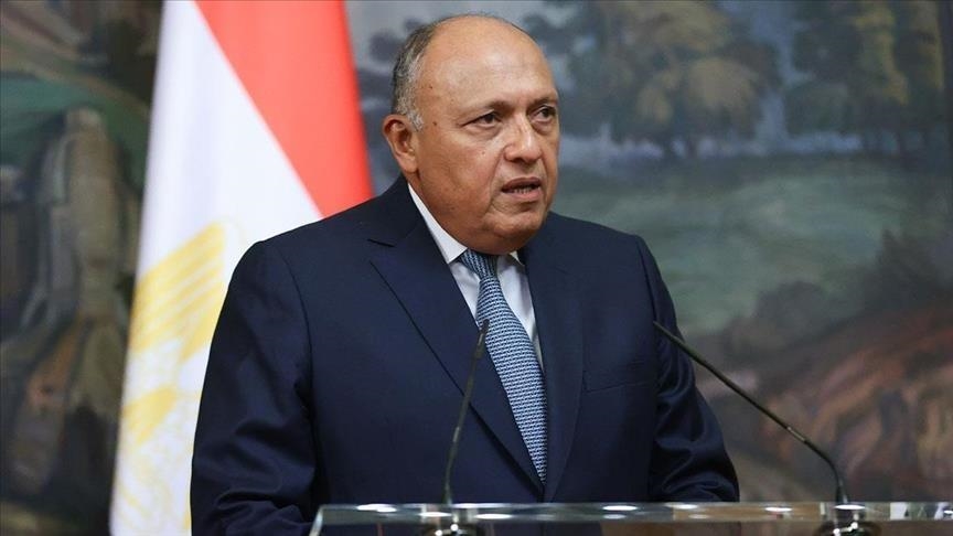 وزير الخارجية المصري يجدد الدعوة لوقف إطلاق النار بغزة‎