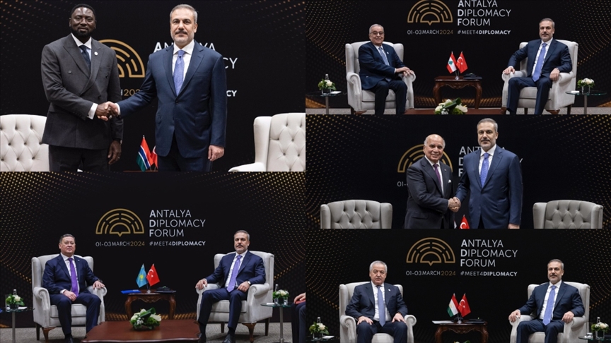 Dışişleri Bakanı Fidan, 3. Antalya Diplomasi Forumu öncesinde temaslarda bulundu