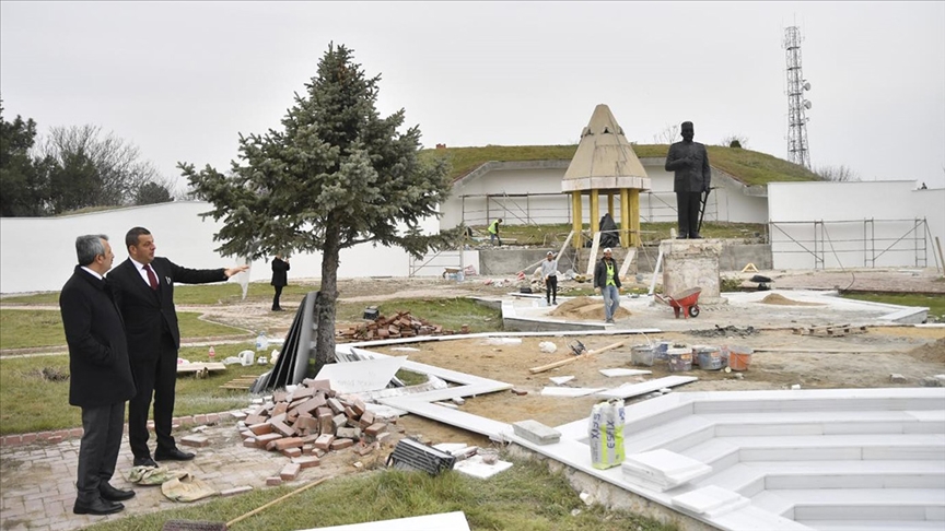 Edirne savunmasının önemli askeri alanlarından Kıyık Tabya'nın restorasyonu sürüyor