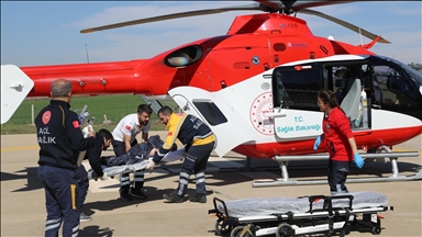 Li Diyarbekirê helîkopter ambulans çû bi hawara zarokê ku nobeta epîlepsiyê derbas kir