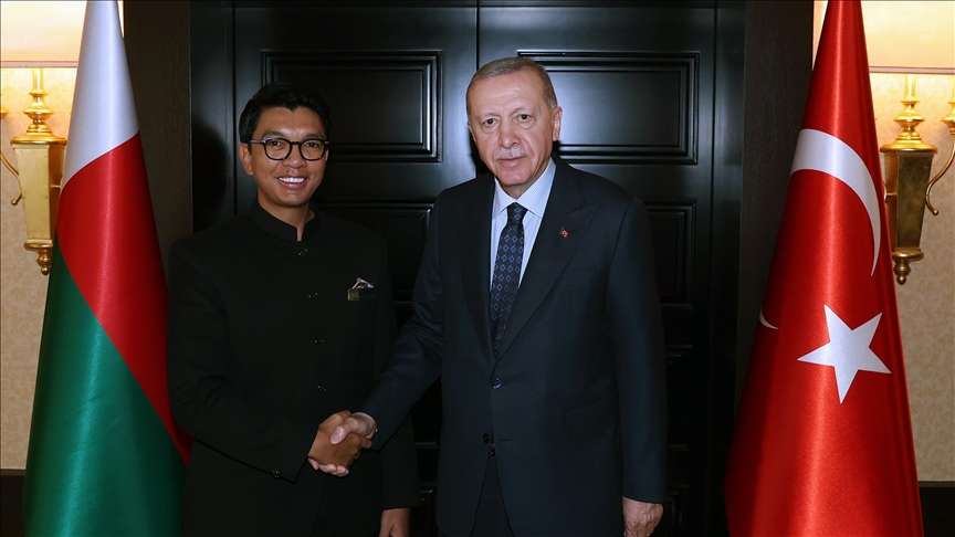 Türkiye’s President Erdogan, Madagascar president discuss bilateral relations, global issues