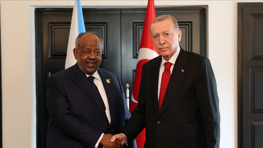 Turkish President Erdogan discusses relations with his Djiboutian counterpart