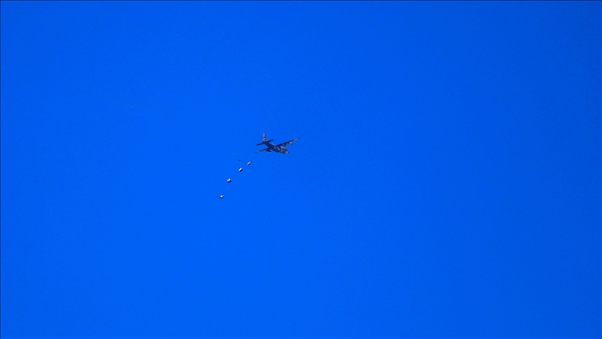 US conducts 1st airdrop of humanitarian aid into Gaza