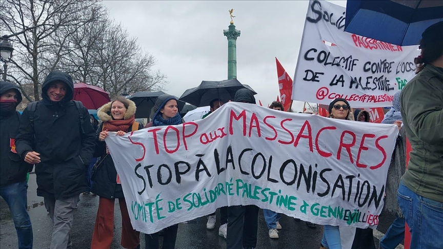 France : Des centaines de personnes rassemblées à Paris pour dire "stop au massacre" des Palestiniens