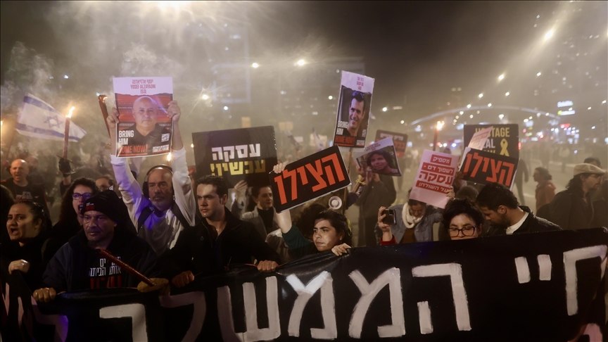 Protesters in Israel rally against Netanyahu’s government, demand release of hostages