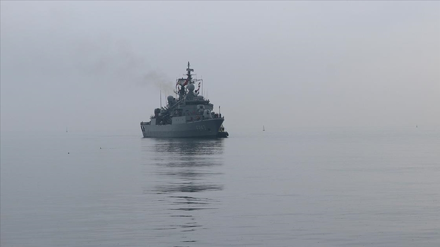 Türk savaş gemisi TCG Yıldırım Gürcistan'da