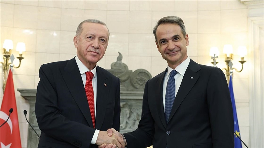 Turkish president Erdogan holds talks with Greek premier