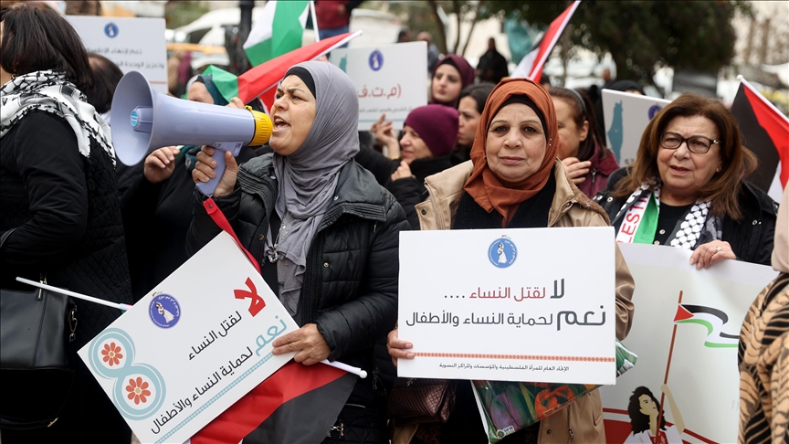 Palestinke na Zapadnoj obali protestovale zbog izraelskog masovnog ubijanja u Gazi