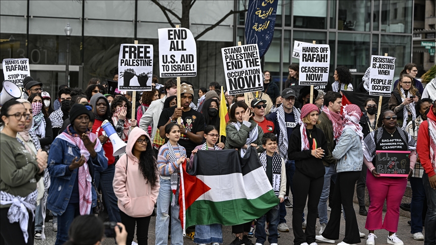 International Women's Day protest for Gaza held in Washington