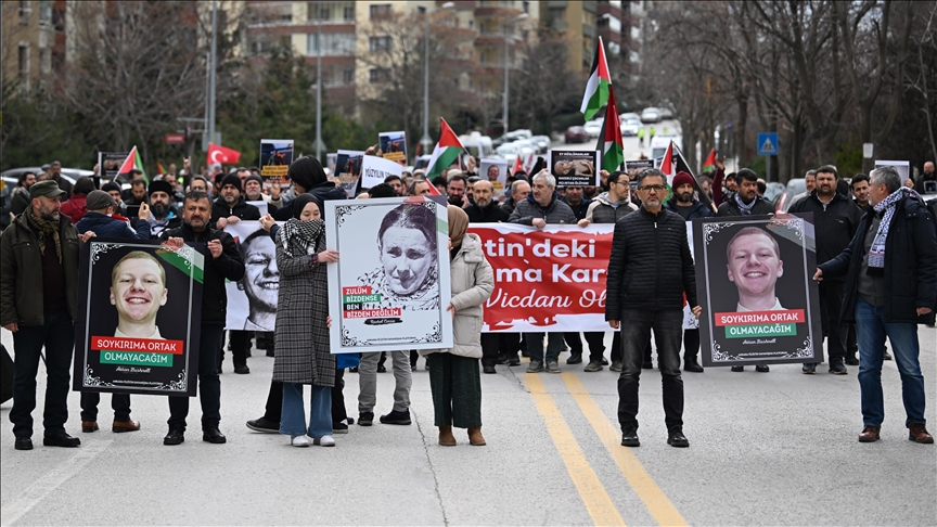 Başkentte STK'lar, Gazze'ye Destek Için ABD Büyükelçiliğine Yürüdü