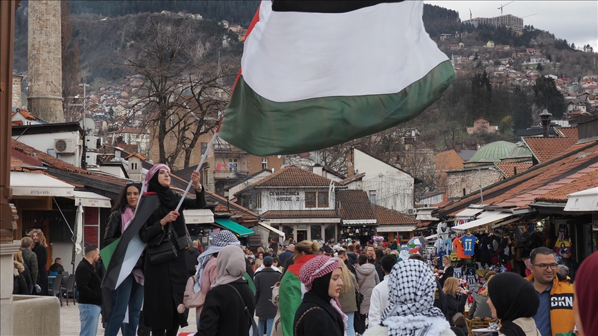 Thousands attend pro-Palestine rallies in Bosnia, Serbia to draw world attention to situation in Gaza
