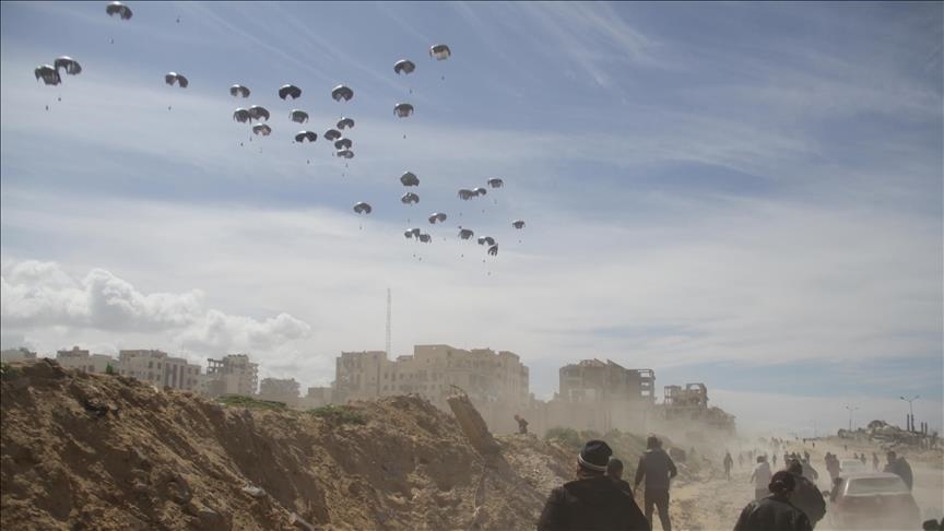 Egypt, UAE airdrop more aid into Gaza