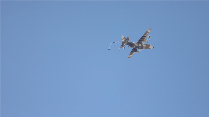US, Jordan conduct humanitarian aid airdrop in Gaza