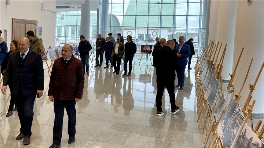 AA'nın Gazze fotoğrafları Kırşehir Ahi Evran Üniversitesinde sergilendi
