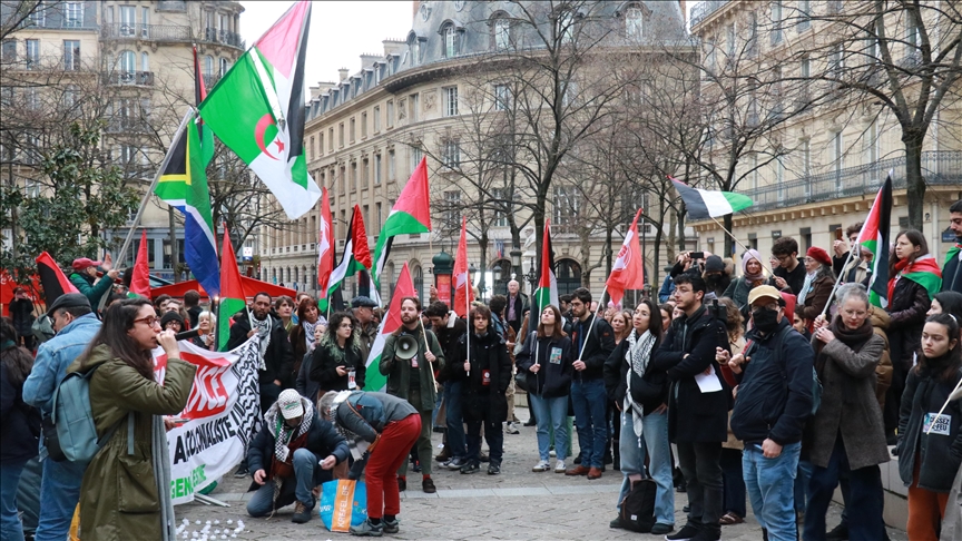 Des étudiants français manifestent contre le « scholasticide » en Palestine