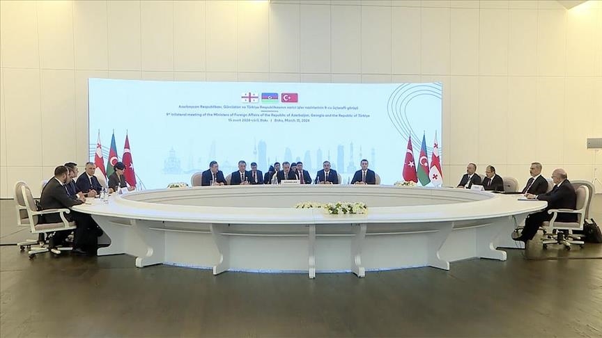 9th Trilateral Meeting of Foreign Ministers of Türkiye, Azerbaijan and Georgia held in Baku